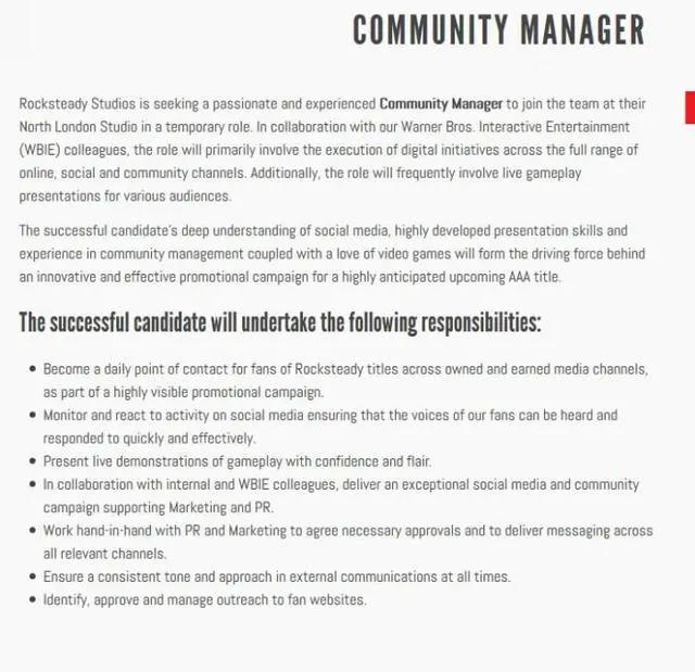 《蝙蝠侠：阿卡姆骑士》开发商正在打造下一代3A大作