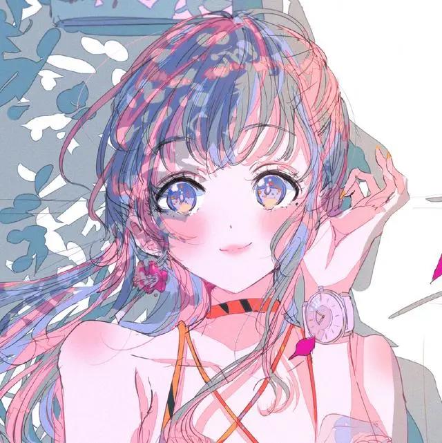 超酷的二次元动漫女生头像，最后你还是跟别人沧海桑田了！