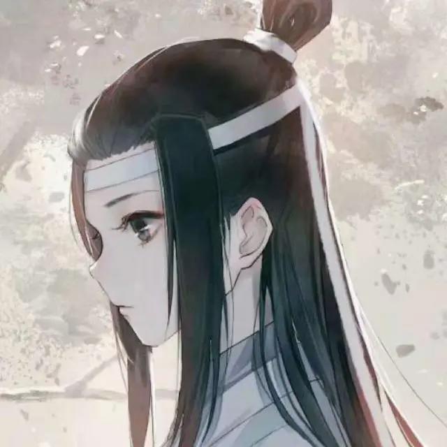 魔道祖师动漫情侣头像，唯美的爱情，是背后沧海桑田的故事！