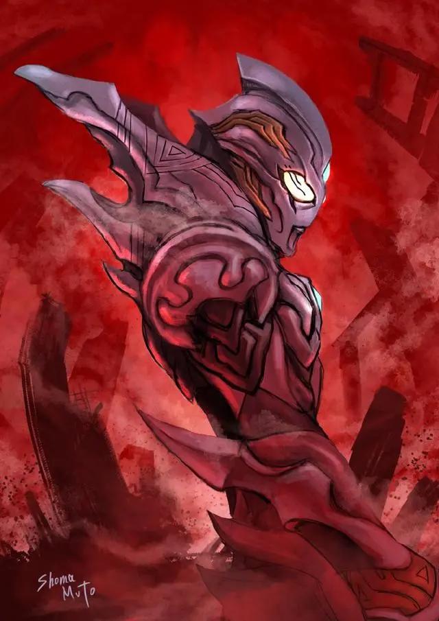 黑暗特利迦的设计师也是武藤圣马，拥有高冷气质的暗黑勇士！