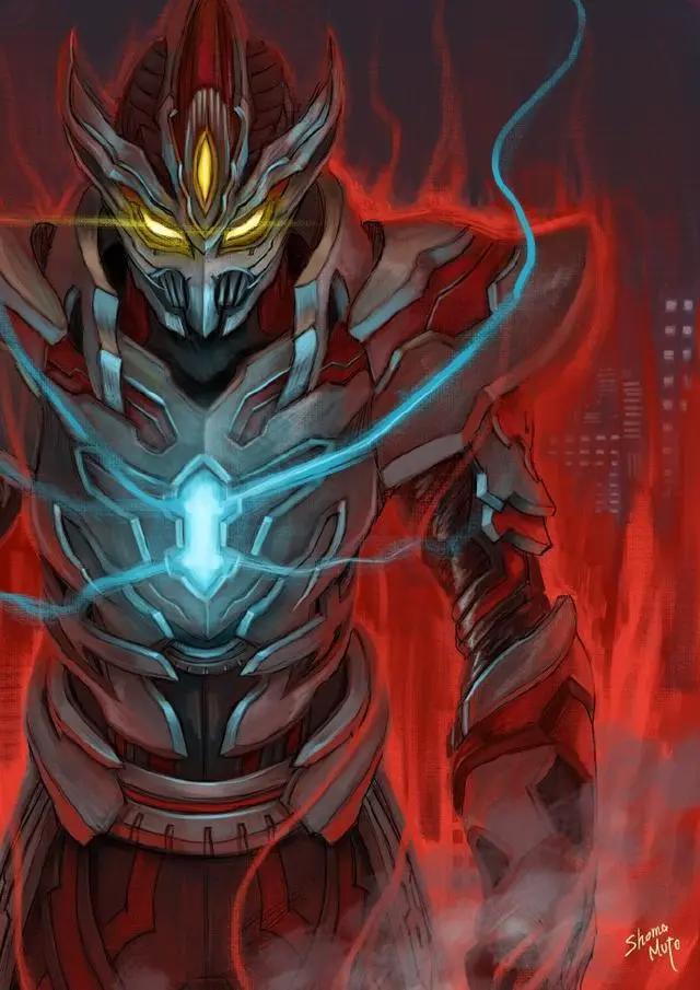 黑暗特利迦的设计师也是武藤圣马，拥有高冷气质的暗黑勇士！