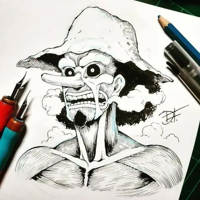 当《巨人》撞上《海贼》，草帽团全员巨人化，谁来救救娜美和罗宾