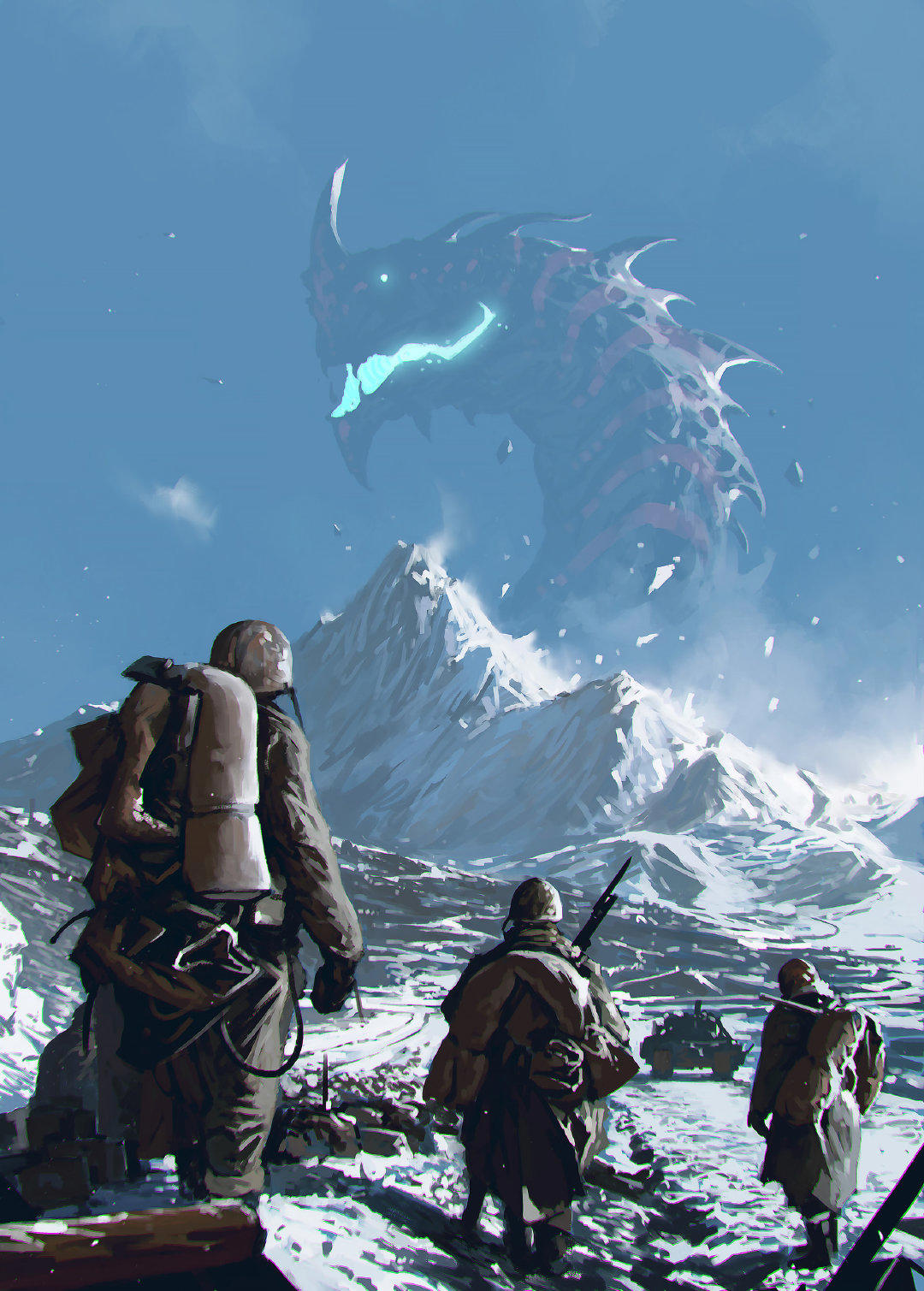 异星魔兽角色概念场景手绘，挥笔轻松自如不受限于细节刻画