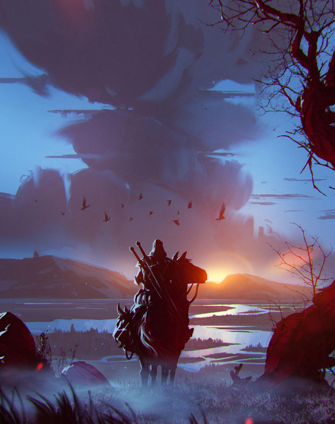 异星魔兽角色概念场景手绘，挥笔轻松自如不受限于细节刻画