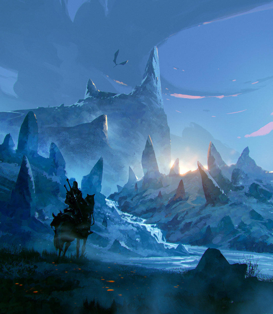 异星魔兽角色概念场景手绘，挥笔轻松自如不受限于细节刻画