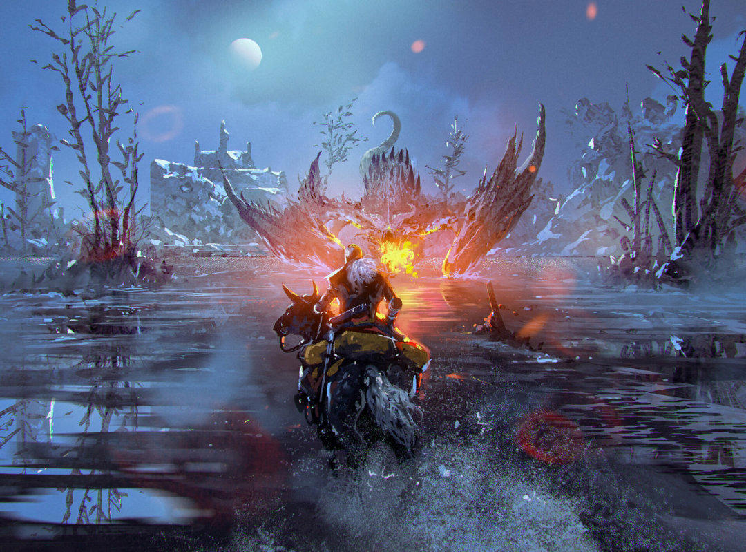 异星魔兽角色概念场景手绘，挥笔轻松自如不受限于细节刻画