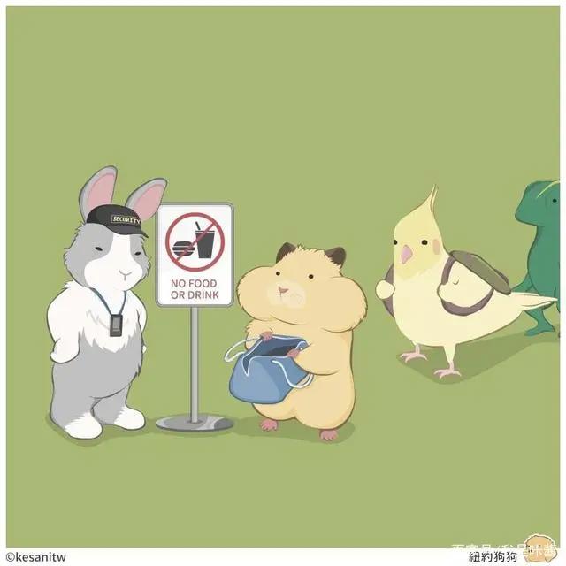 森林系漫画：请女朋友吃汉堡不浪漫吗？小黄犬的冷笑话日常