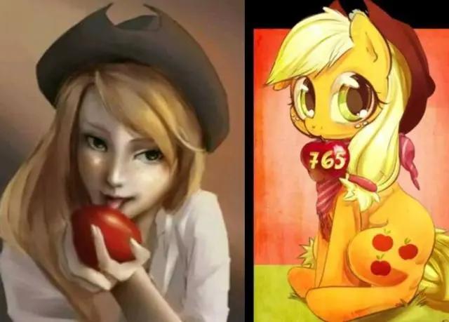 当《小马宝莉》发生“拟人化”！柔柔变怨妇，网友：苹果嘉儿美炸！