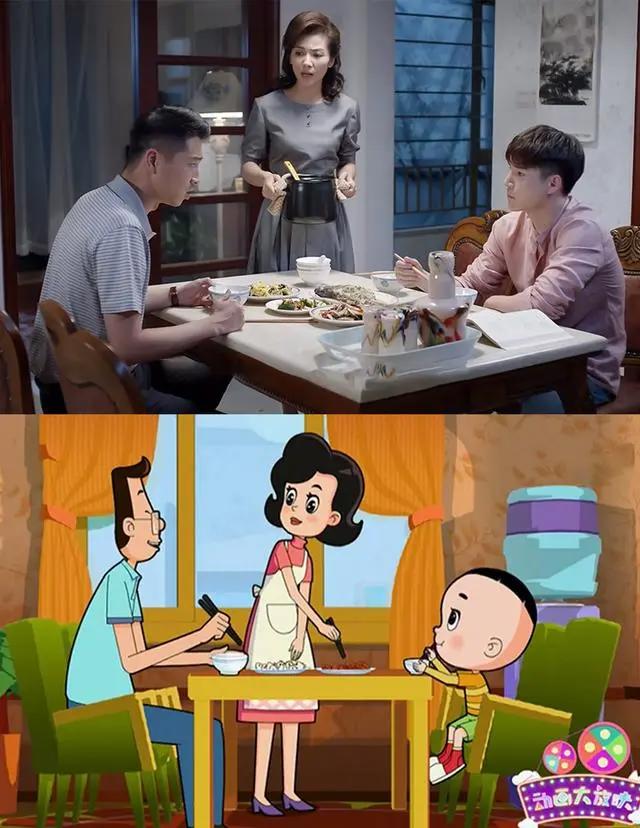 明星撞脸动漫人物！王一博撞脸蜡笔小新，刘涛神似围裙妈妈