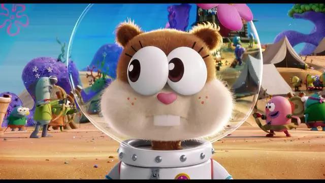 海绵宝宝：角色们小时的3D动漫模样，珊迪变颜值担当，派大星依旧