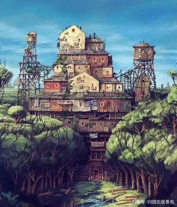 动漫中的家园，一栋房子藏着一个梦！