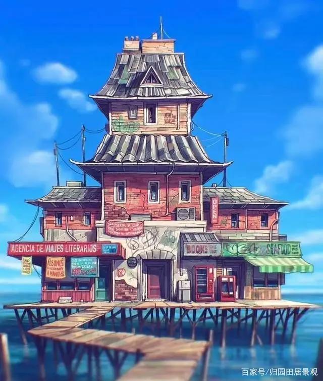 动漫中的家园，一栋房子藏着一个梦！