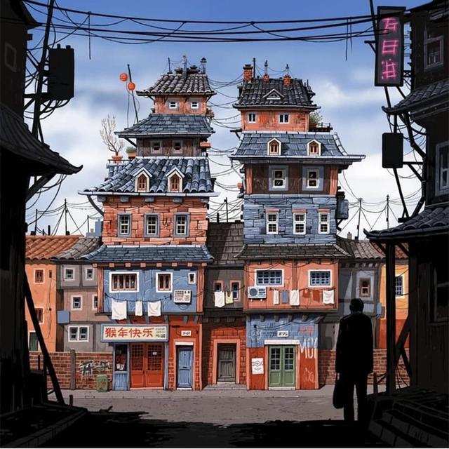 动漫中的房子都很有特色，不仅造型古灵精怪，连选址都别具一格