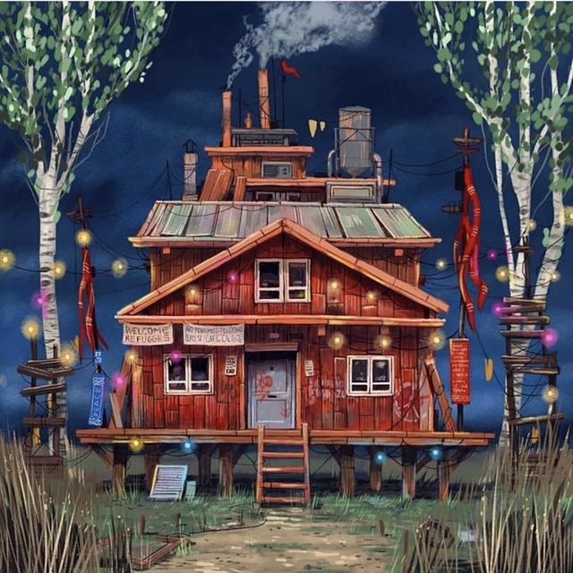 动漫中的房子都很有特色，不仅造型古灵精怪，连选址都别具一格