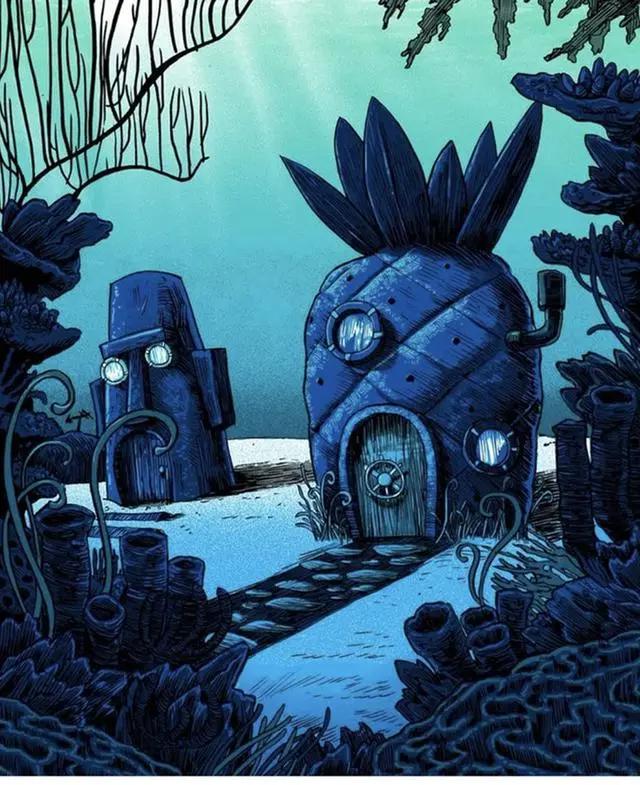 动漫中的房子都很有特色，不仅造型古灵精怪，连选址都别具一格