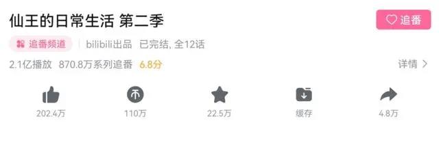 《仙王》第二季完结，评分只有6.8分，却依然有第三季