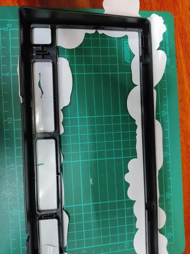 带有简单动漫图案的DIY键盘带防水贴纸