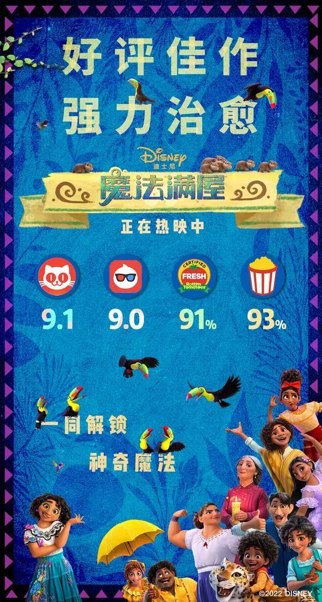《魔法满屋》高分好评热映中！和家人一起走进影院，让魔法和快乐常伴身边