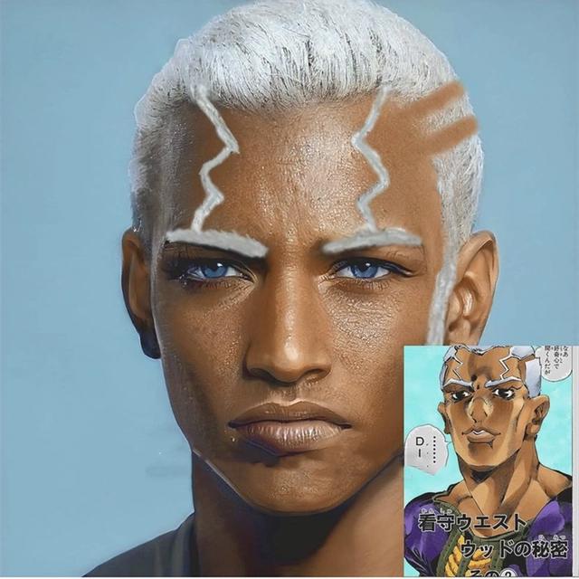 《JOJO的奇妙冒险》石之海真人画风，主角团队颜值提高可还是挂了