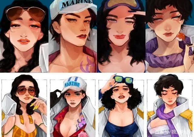 海贼王女性版海军大将，藤虎睁开了眼睛，黄猿总算摘掉墨镜