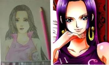 海贼王：4大美女16岁手绘图，女帝胖到无人要，娜美少儿不宜