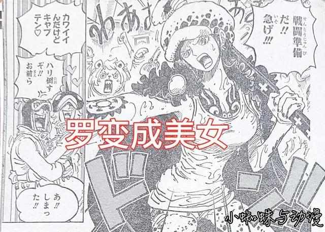 海贼王1063话漫画：女版“罗”登场，黑胡子团突袭红心团，燃爆