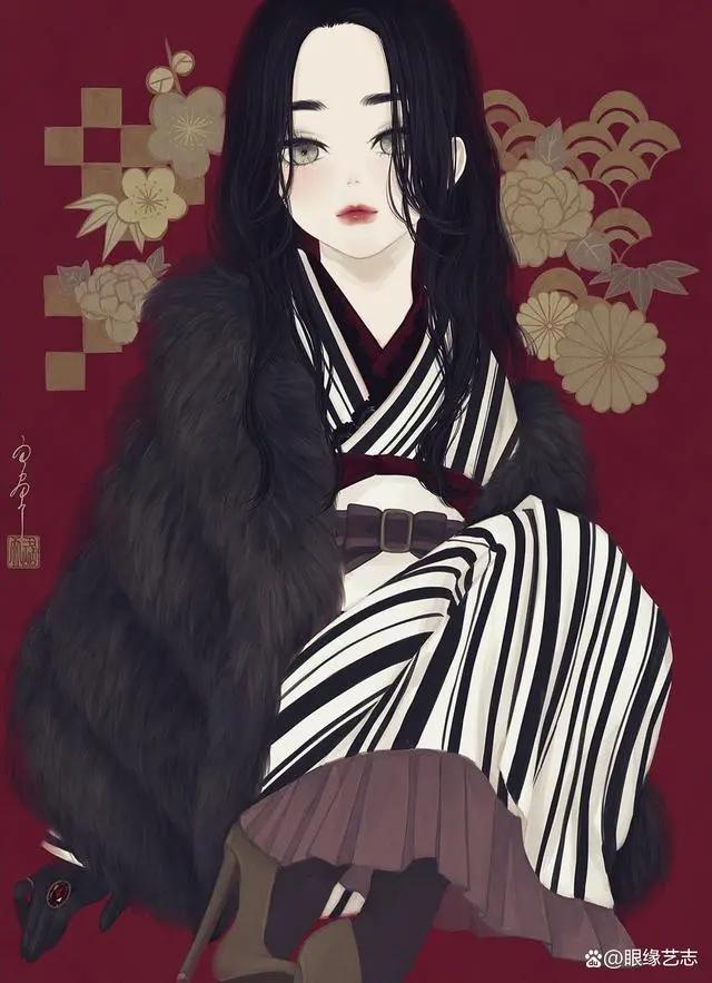 当中国元素碰上日式二次元：日本插画师丑山雨的“次元美人画”