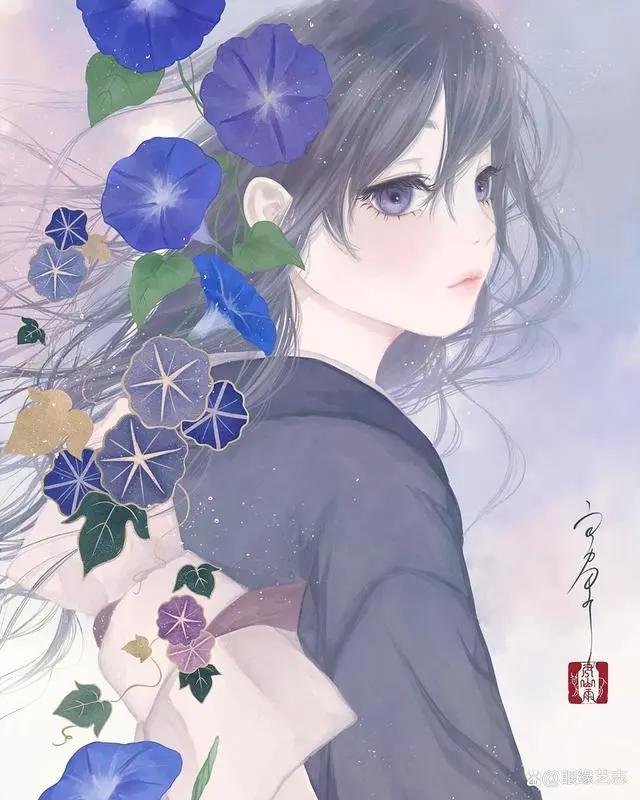 当中国元素碰上日式二次元：日本插画师丑山雨的“次元美人画”