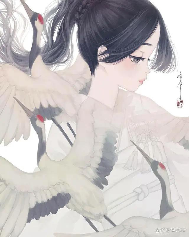 当中国元素碰上日式二次元：日本插画师丑山雨的“次元美人画”