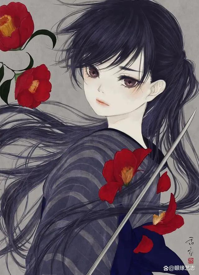 当中国元素碰上日式二次元：日本插画师丑山雨的“次元美人画”