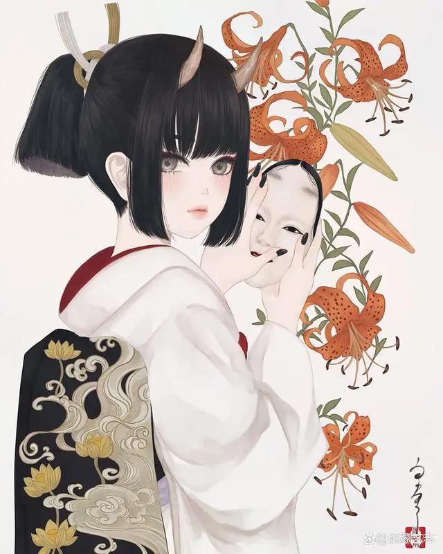 当中国元素碰上日式二次元：日本插画师丑山雨的“次元美人画”