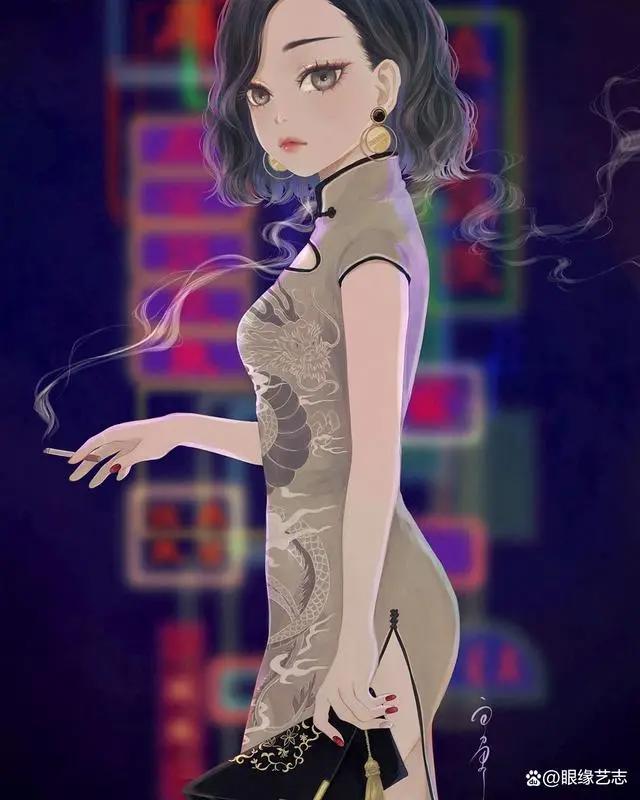 当中国元素碰上日式二次元：日本插画师丑山雨的“次元美人画”