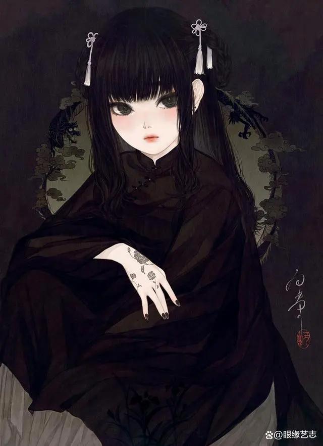 当中国元素碰上日式二次元：日本插画师丑山雨的“次元美人画”