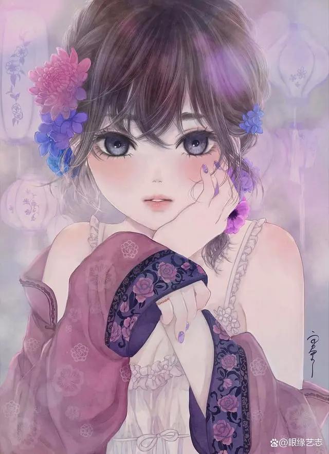 当中国元素碰上日式二次元：日本插画师丑山雨的“次元美人画”