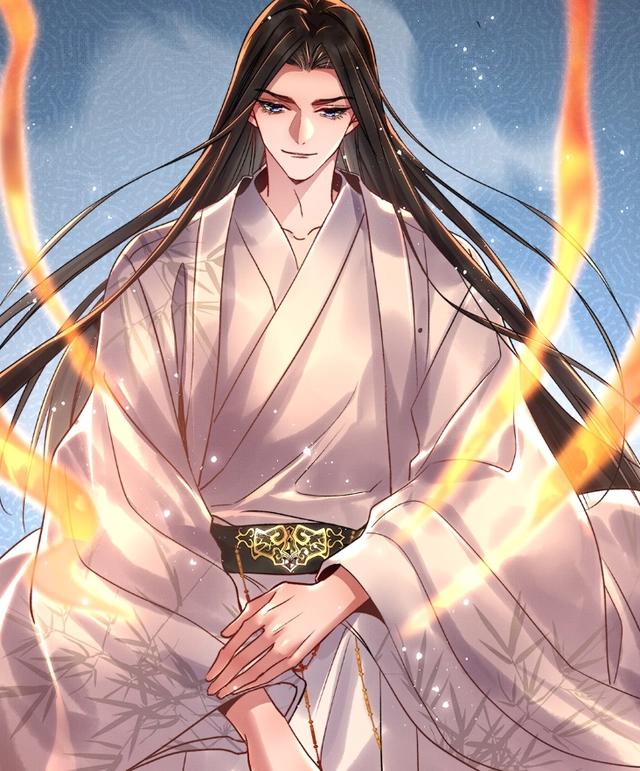 《烈火浇愁》漫画，白衣盛灵渊登场，卸妆的人皇果然好看