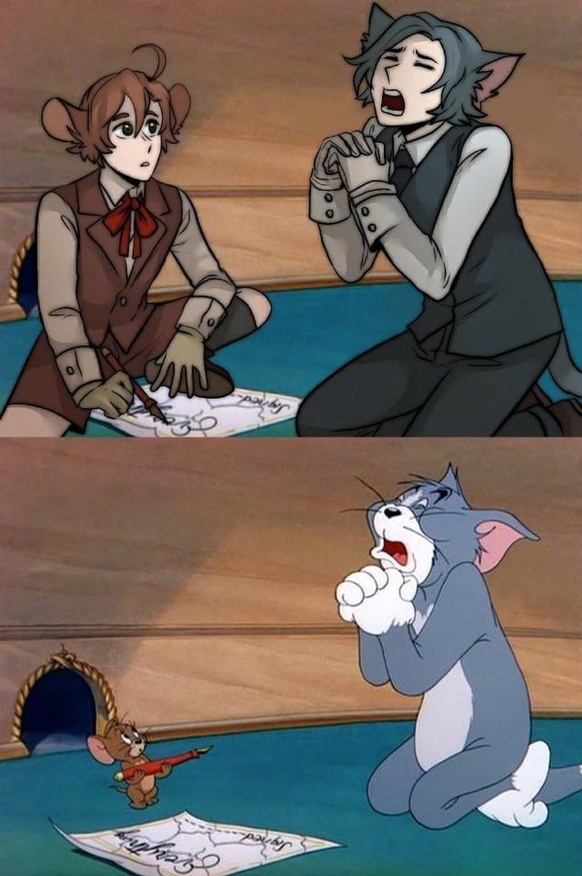 《猫和老鼠》拟人：小杰瑞在装萌，看到泰菲，我才知道什么是可爱