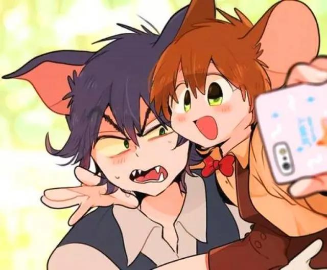 《猫和老鼠》集体拟人化，杰瑞带着汤姆玩自拍，布奇秒变钢琴王子