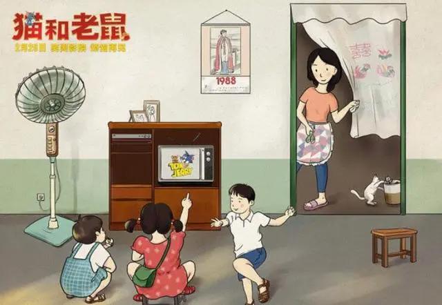 《猫和老鼠》手绘图组，充满了童年的味道，还记得观看时的情景吗