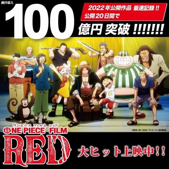 《海贼王》剧场版“ONEPIECEFILMRED”在日本大火，突破100亿