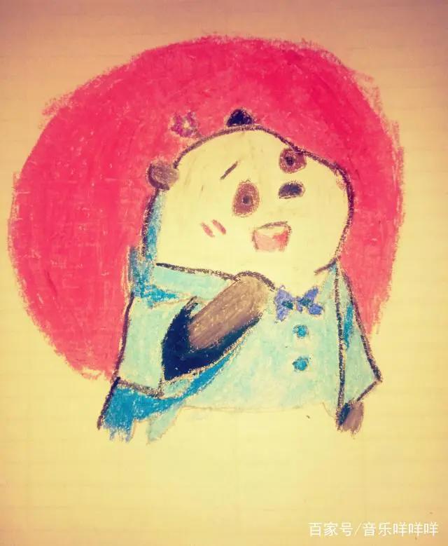 油画棒手绘《咱们裸熊》之呆呆熊