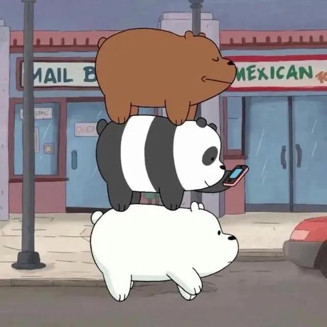 头像壁纸｜咱们裸熊“就算没了全世界，我们还有彼此”