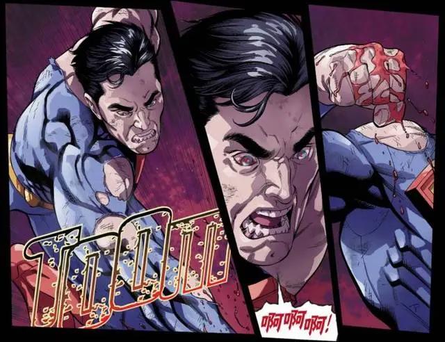 超人黑化打死绿箭侠，打断蝙蝠侠脊柱，却被阿福打晕在地