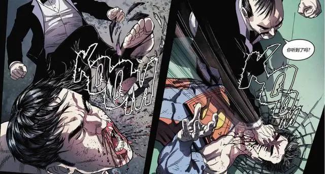 超人黑化打死绿箭侠，打断蝙蝠侠脊柱，却被阿福打晕在地