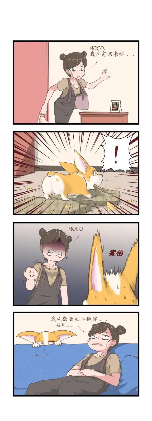 飞狗MOCO漫画：累的话，就葛优躺一下