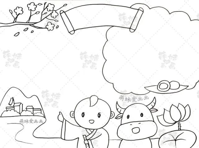 小学生清明节手抄报模板合集，简单又好看，含内容文字