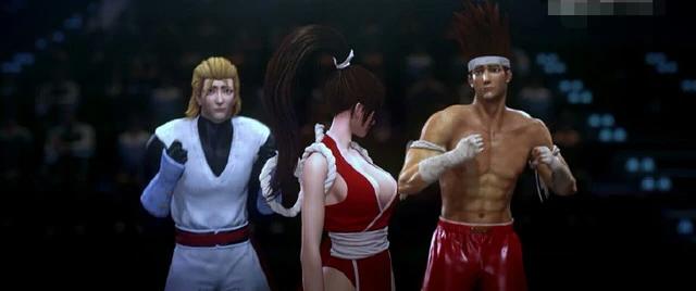 《拳皇命运》麻宫雅典娜还原经典开场白，不知火舞呐喊助阵特瑞！