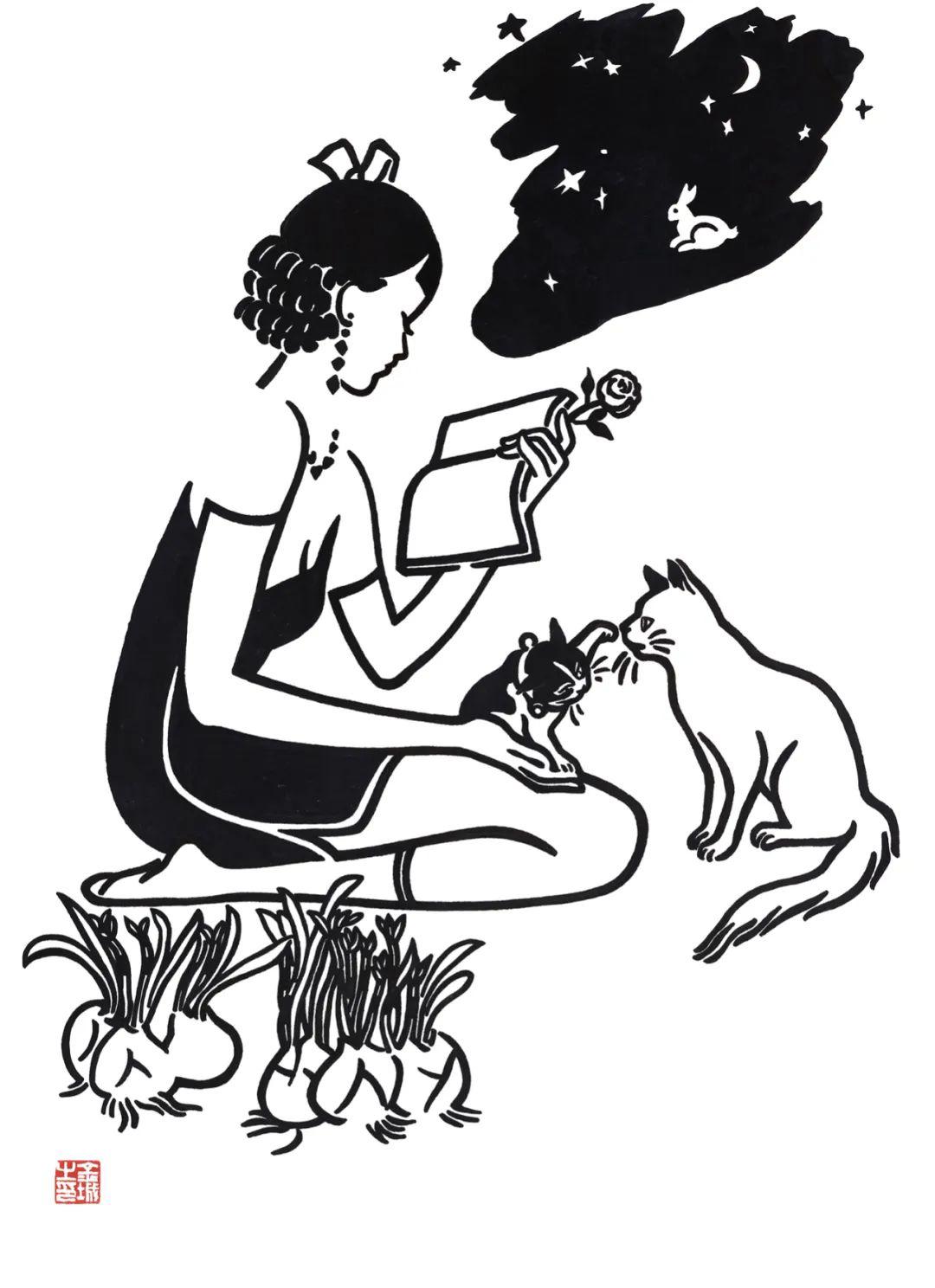 独具神韵的少女，就藏在这些画里