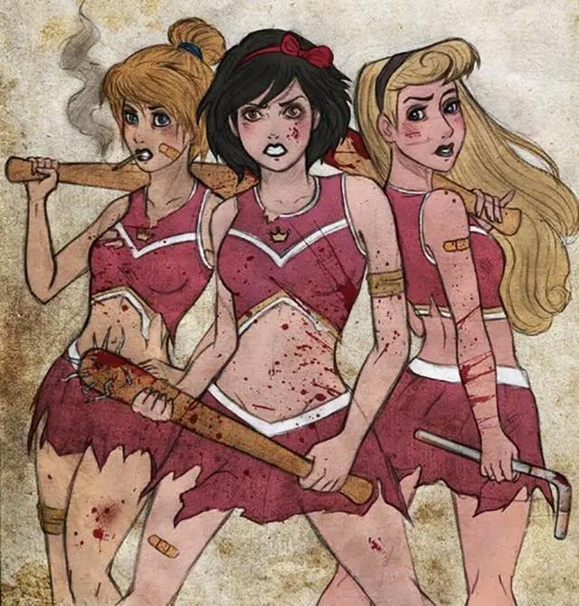 当迪士尼遇上生化危机，仙蒂白雪等3位公主组队，花木兰所向披靡