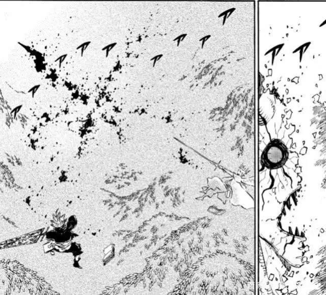 黑色五叶草漫画212话：阿斯塔成为英雄，最后只能仓皇而逃