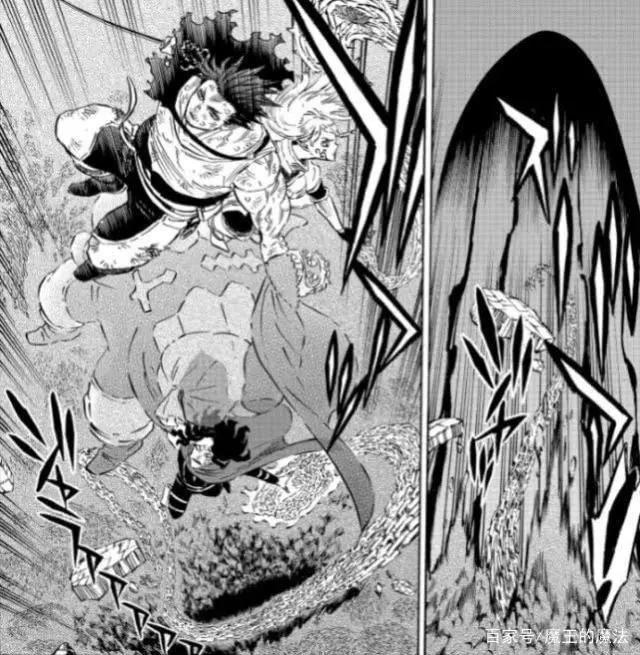黑色五叶草漫画212话：阿斯塔成为英雄，最后只能仓皇而逃